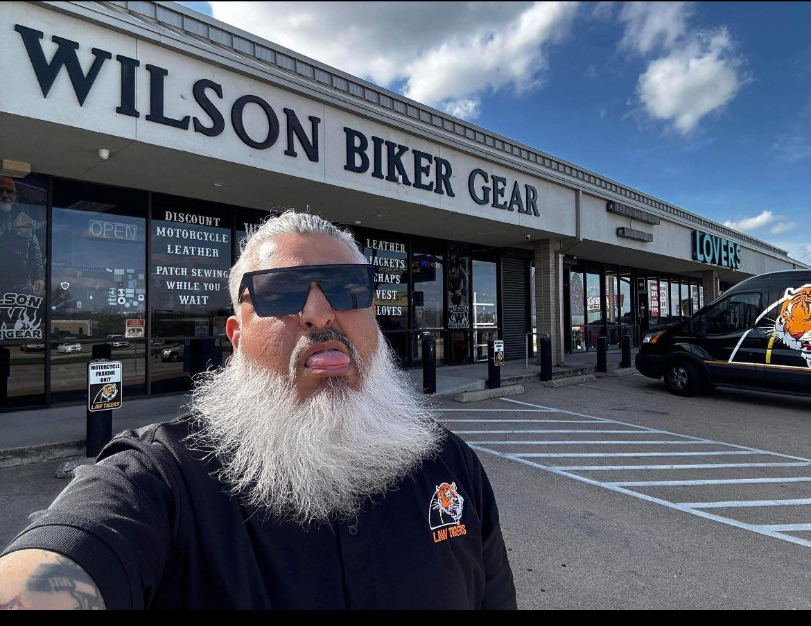 Original Wilson Biker Gear storefront in DFW